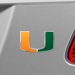 Fanmats Miami Hurricanes Embossed Color Emblem Fanmats