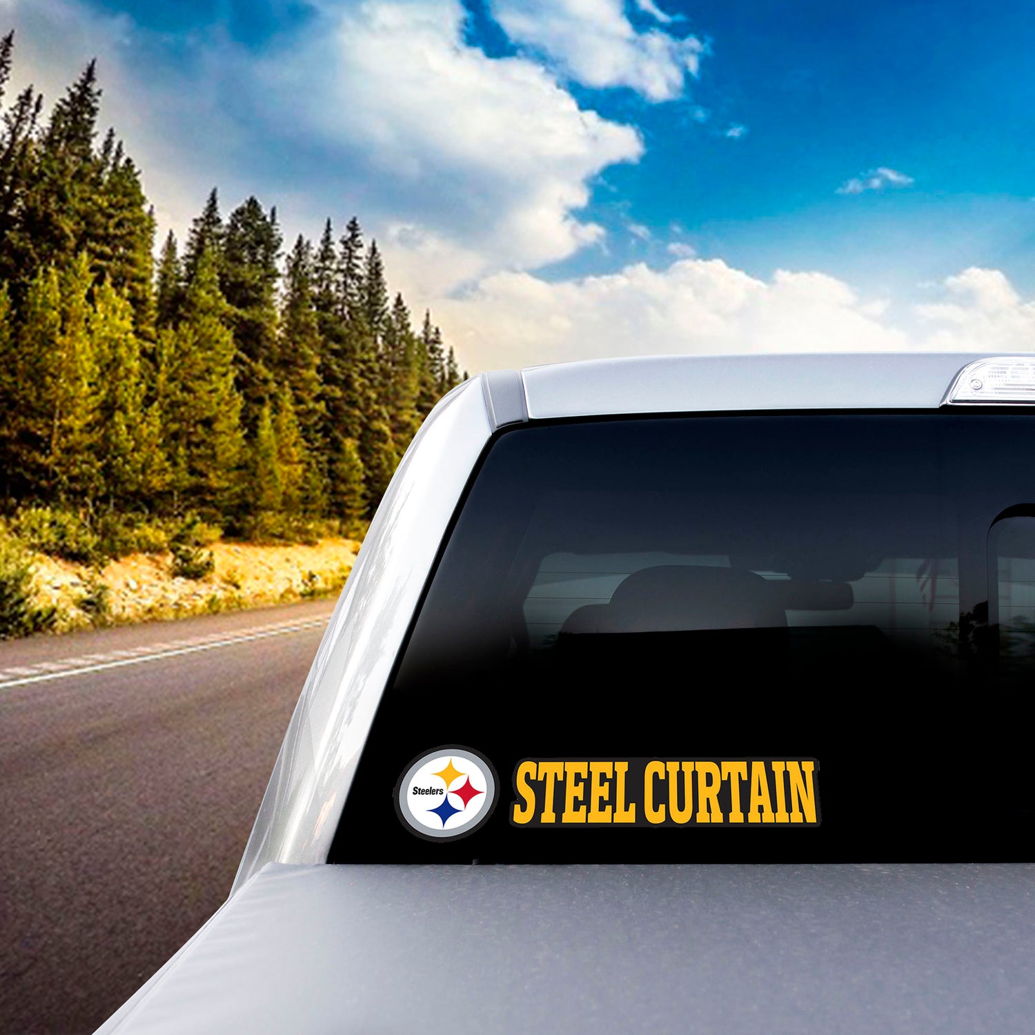 Fanmats Pittsburgh Steelers Team Slogan Decal