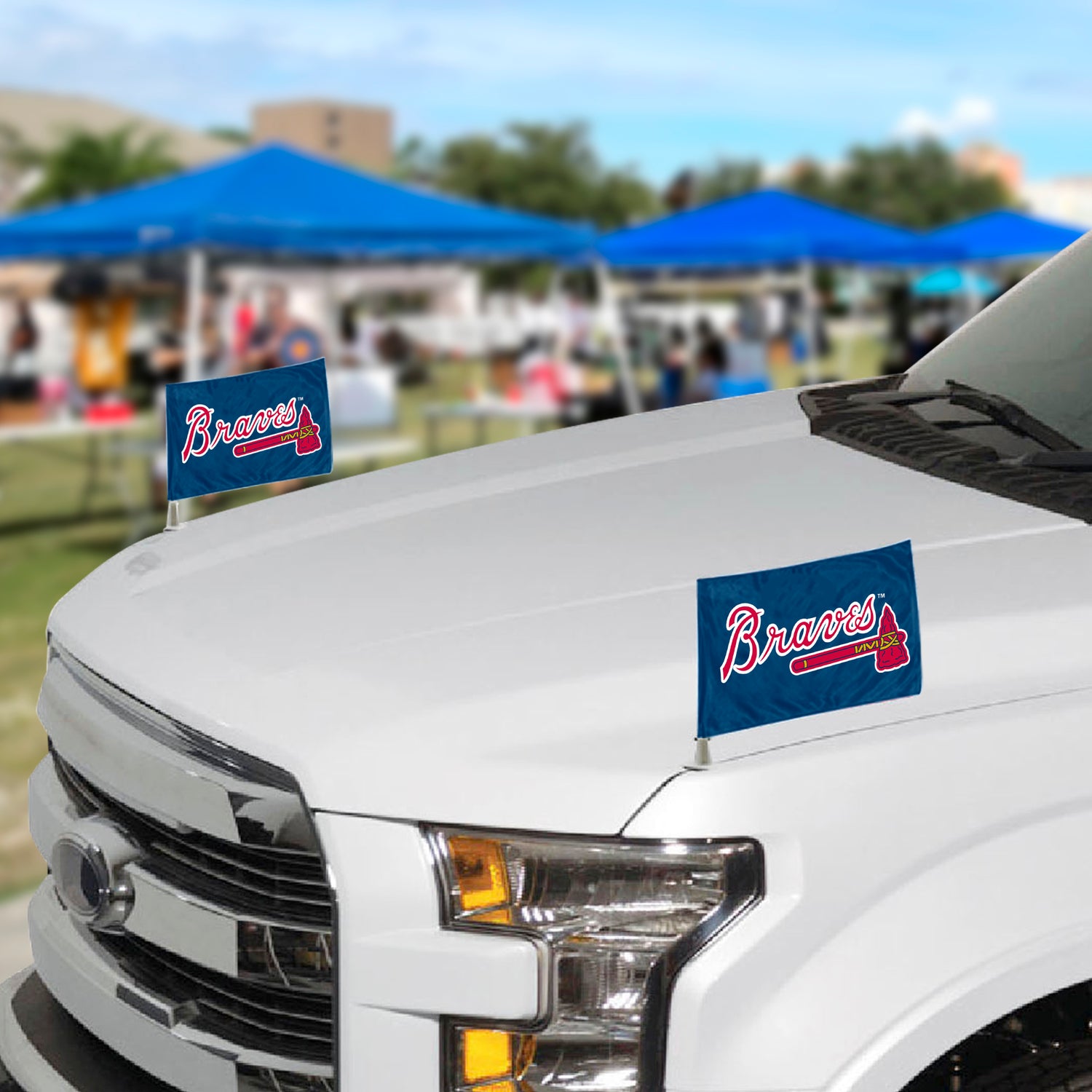 Fanmats Atlanta Braves Ambassador Flags - PinkPro Beauty Supply