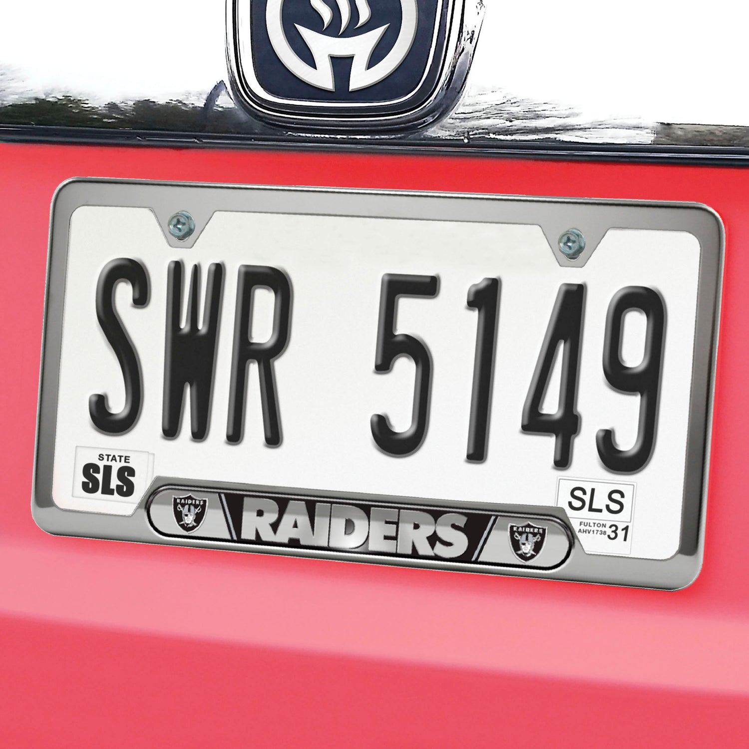 Fanmats Las Vegas Raiders Embossed License Plate Frame