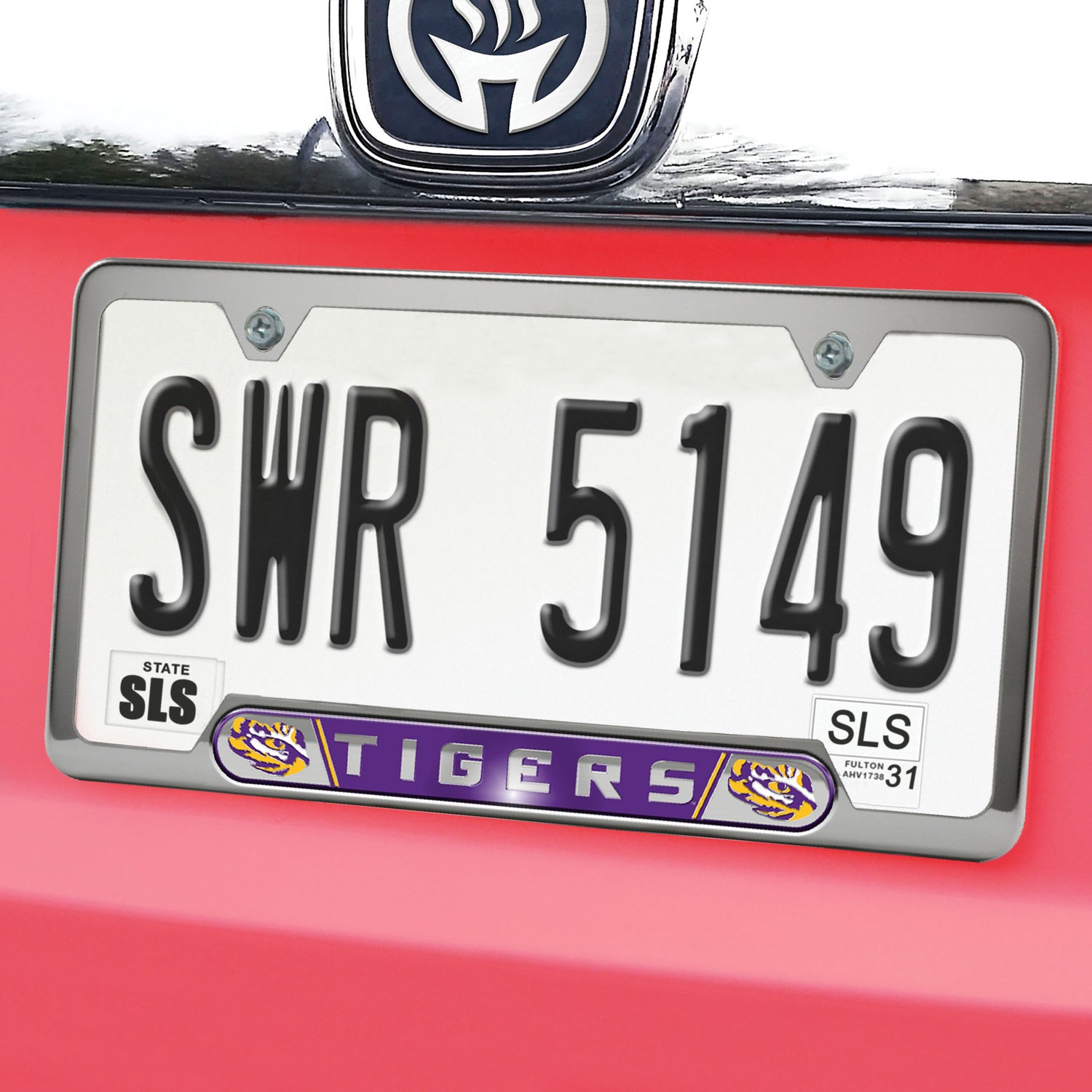 Fanmats LSU Tigers Embossed License Plate Frame