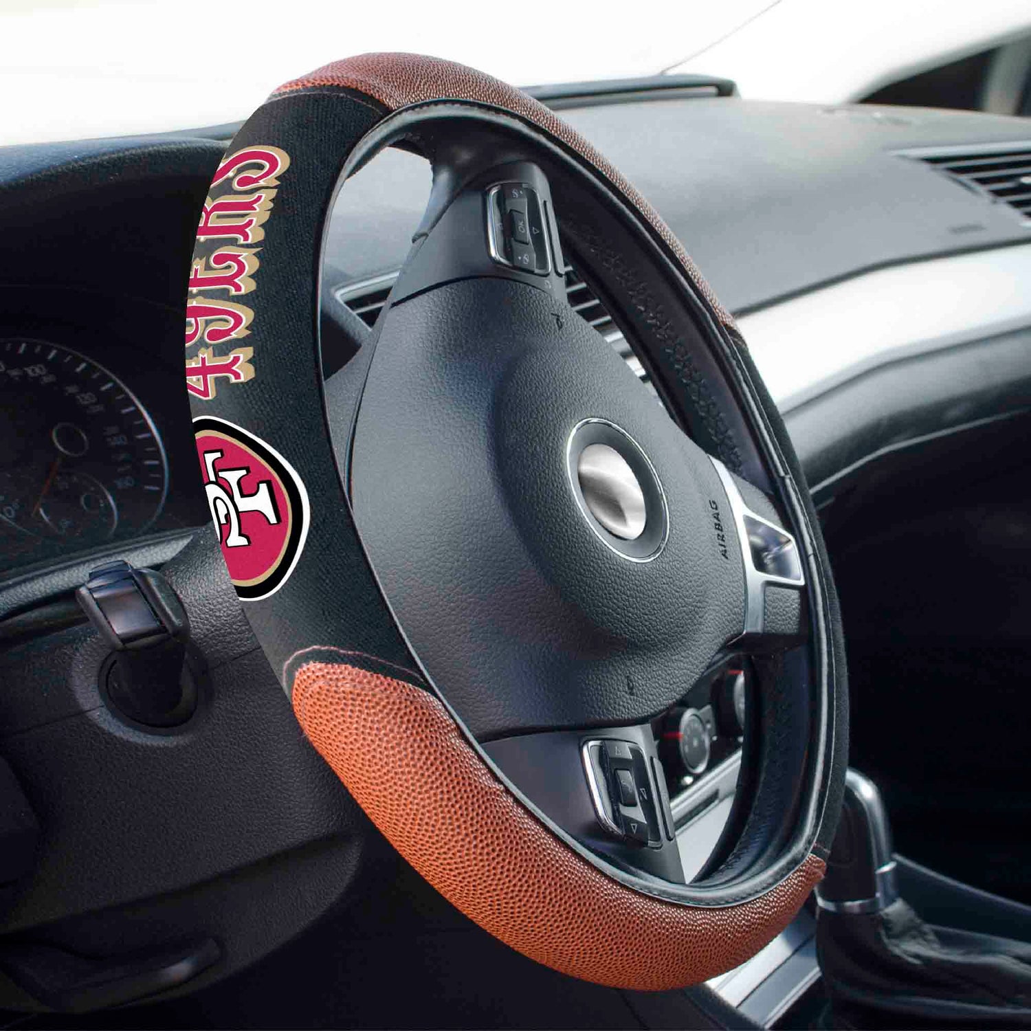 Fanmats San Francisco 49ers Sports Grip Steering Wheel Cover Fanmats