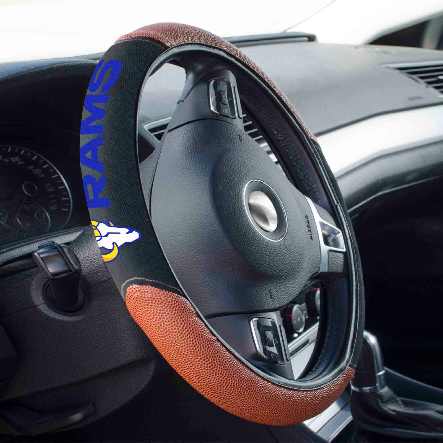 Fanmats Los Angeles Rams Sports Grip Steering Wheel Cover Fanmats