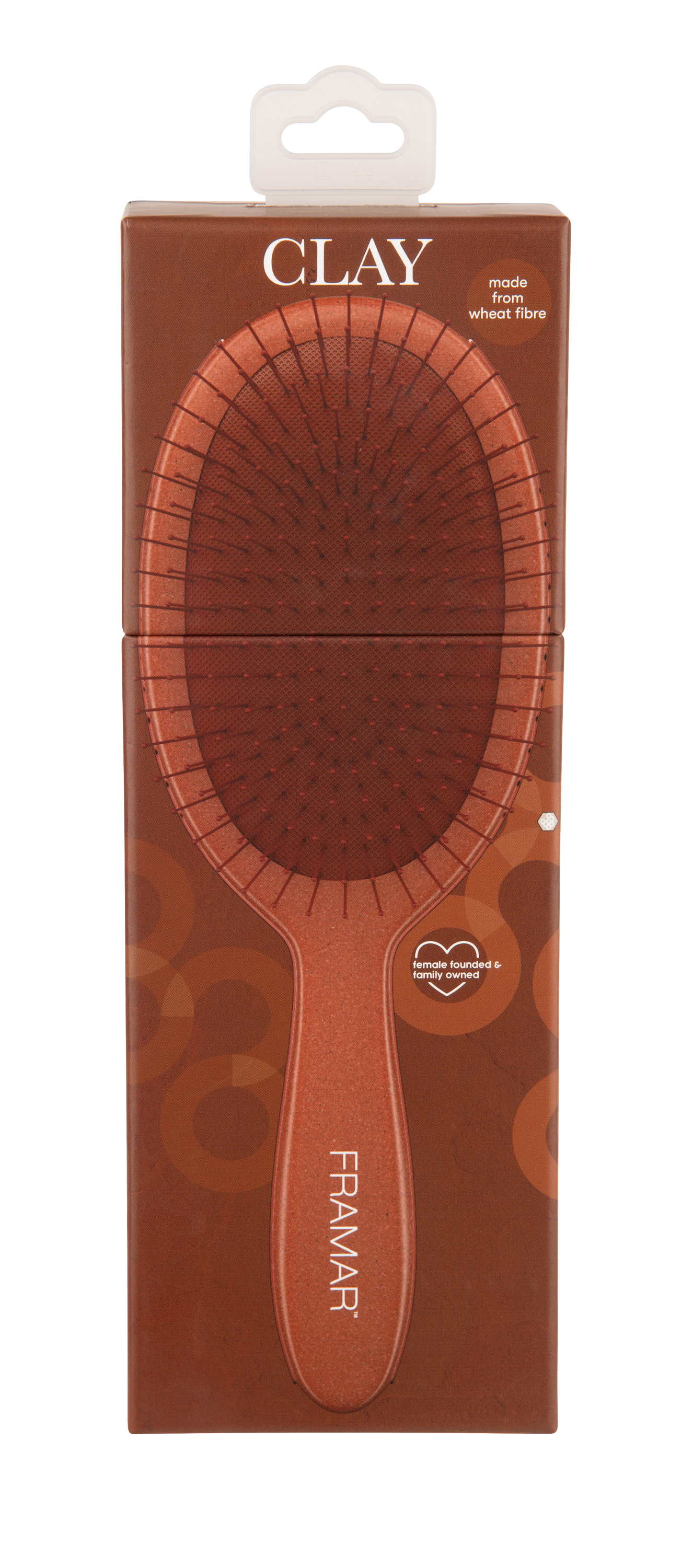 Framar Terra Wheat Fibre Detangle Brush Clay