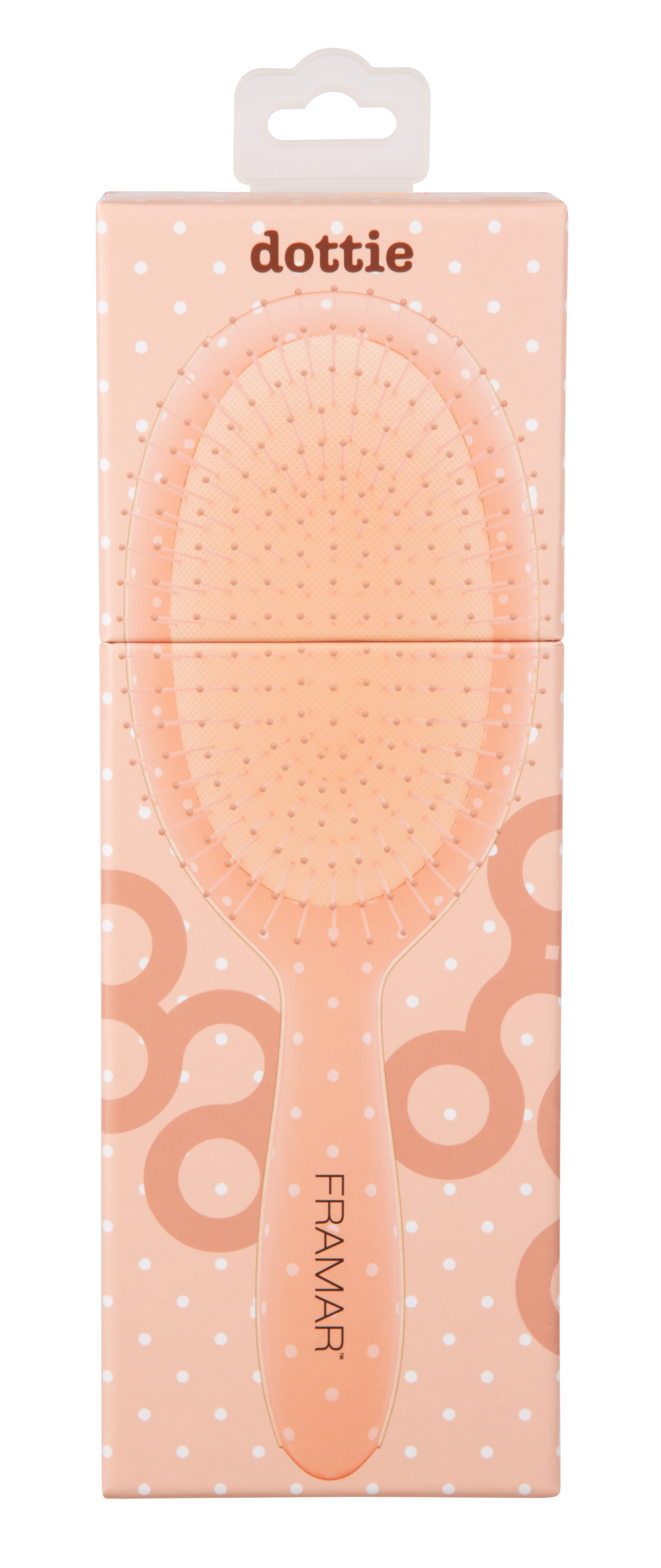 Framar Peach Please Detangle Brush - Dottie