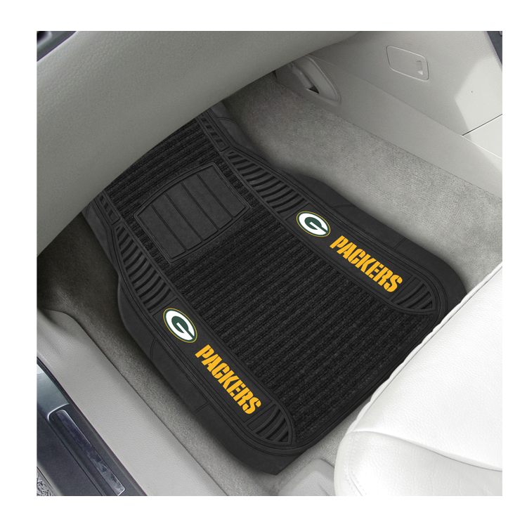 Fanmats Green Bay Packers 2pc Deluxe Car Mat Set