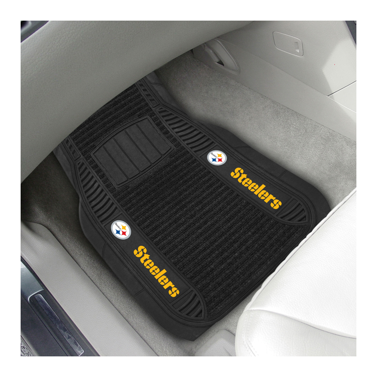 Fanmats Pittsburgh Steelers 2pc Deluxe Car Mat Set