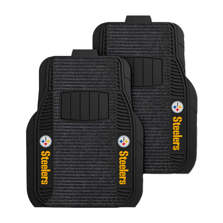 Fanmats Pittsburgh Steelers 2pc Deluxe Car Mat Set