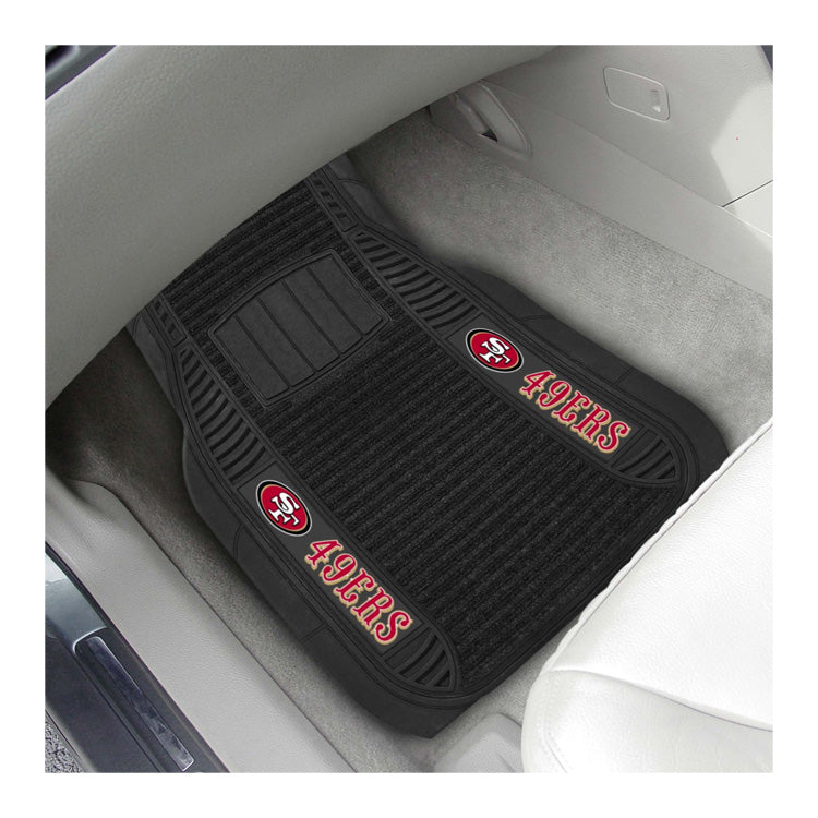 Fanmats San Francisco 49ers 2pc Deluxe Car Mat Set