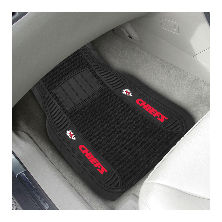 Fanmats Kansas City Chiefs 2pc Deluxe Car Mat Set