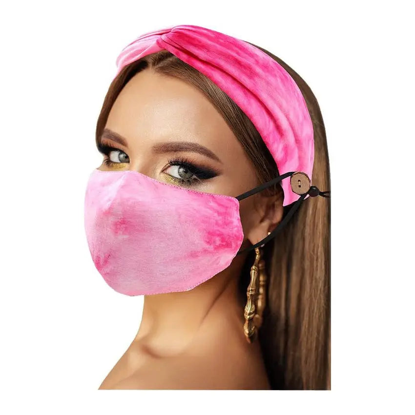 Face Mask Headband Set PinkPro Beauty Supply