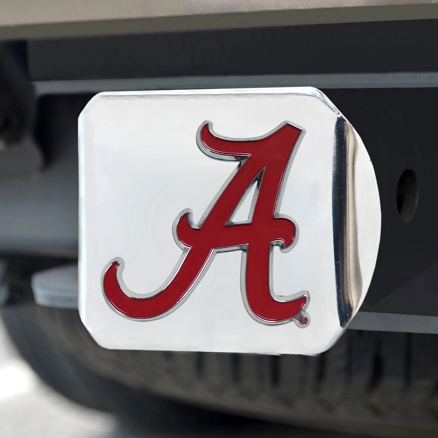 Fanmats Alabama Crimson Tide Color Hitch Color - Chrome - PinkPro Beauty Supply