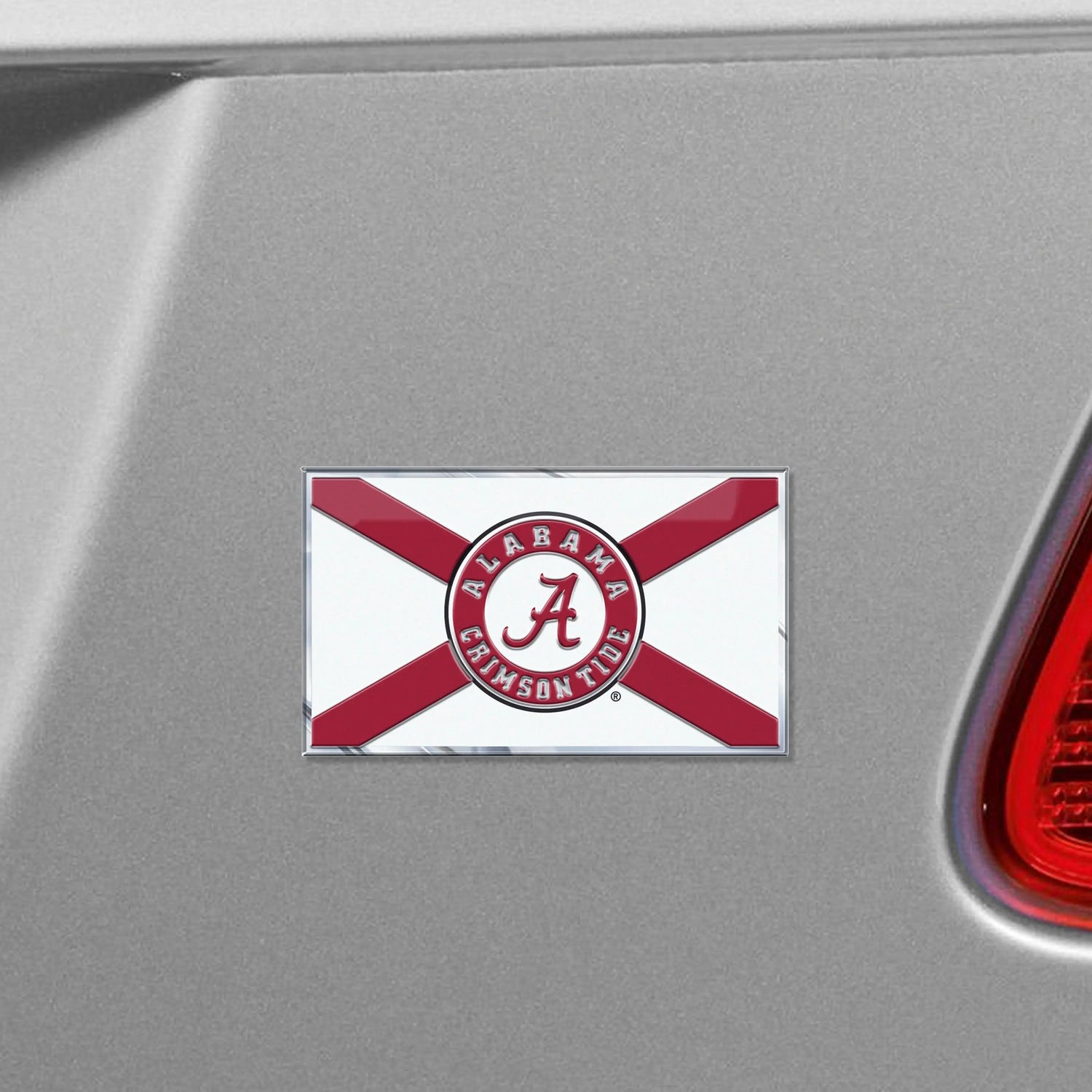 Fanmats Alabama Crimson Tide Embossed State Flag Emblem Fanmats