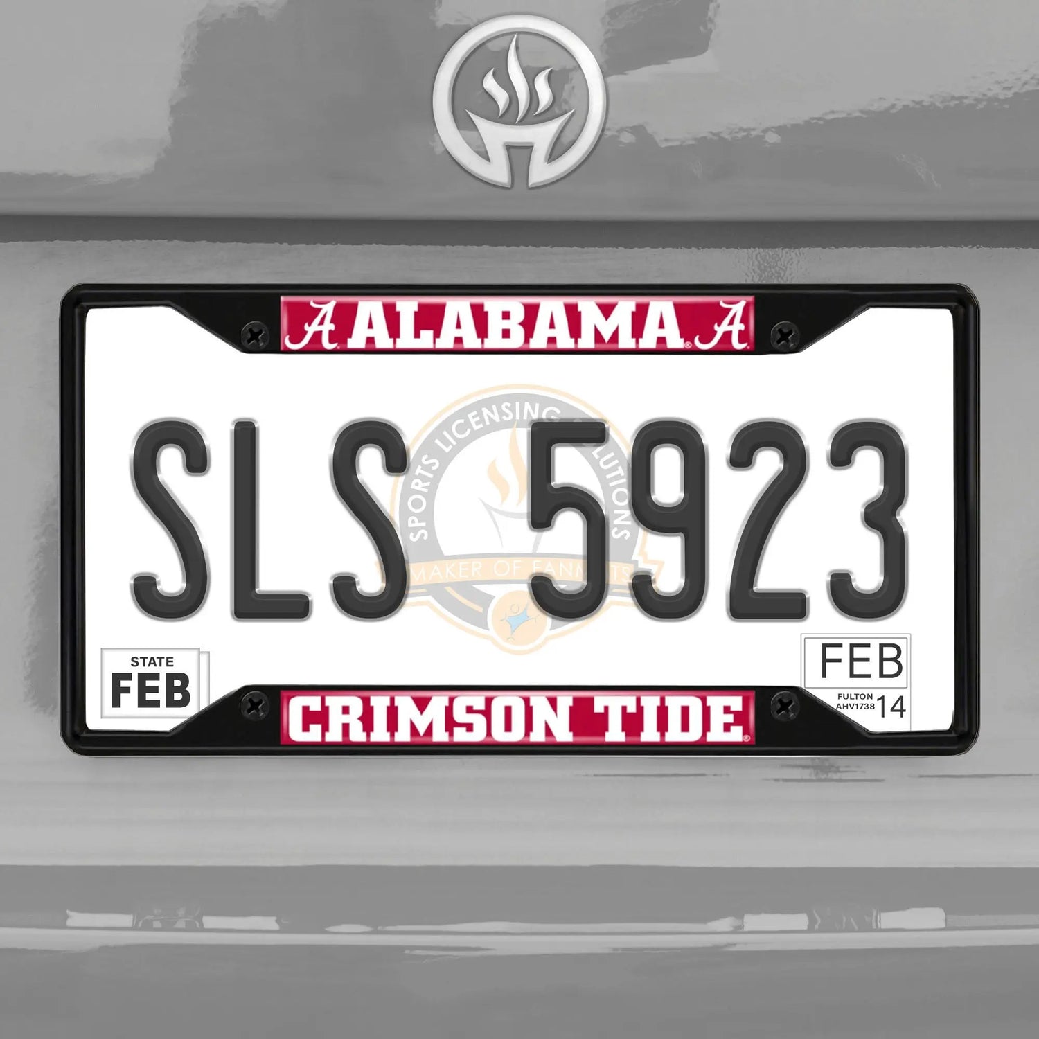 Fanmats Alabama Crimson Tide License Plate Frame - Black Fanmats