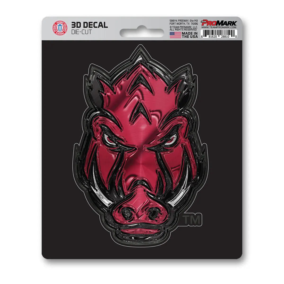 Fanmats Arkansas Razorbacks 3D Decal - PinkPro Beauty Supply