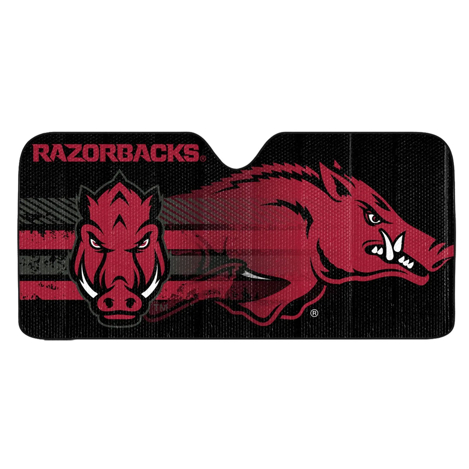 Fanmats Arkansas Razorbacks Auto Shade - PinkPro Beauty Supply