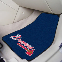 Fanmats Atlanta Braves 2pc Carpet Car Mat Set - PinkPro Beauty Supply