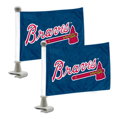 Fanmats Atlanta Braves Ambassador Flags - PinkPro Beauty Supply