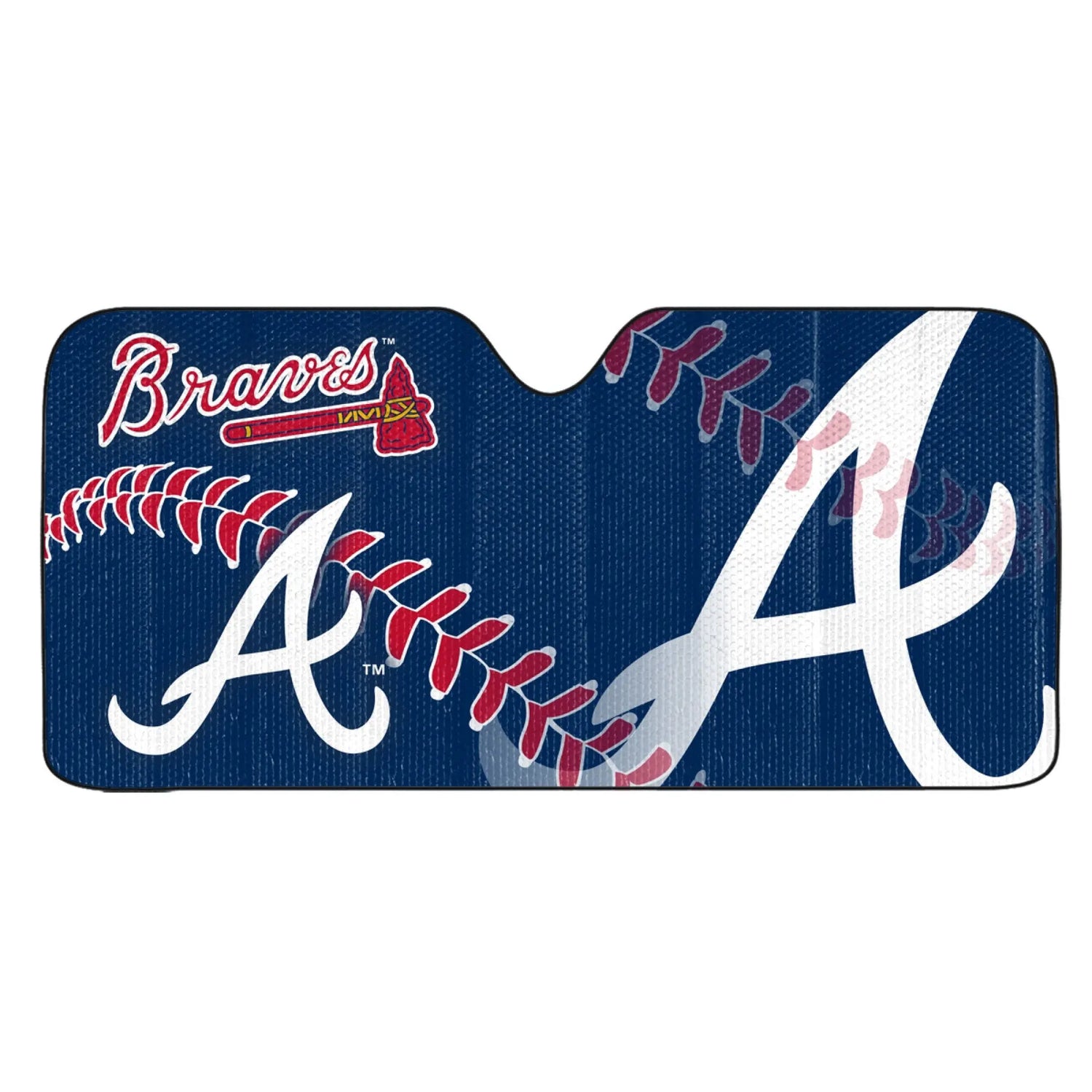 Fanmats Atlanta Braves Auto Shade - PinkPro Beauty Supply