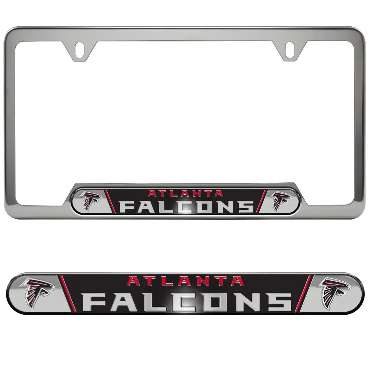 Fanmats Atlanta Falcons Embossed License Plate Frame - PinkPro Beauty Supply