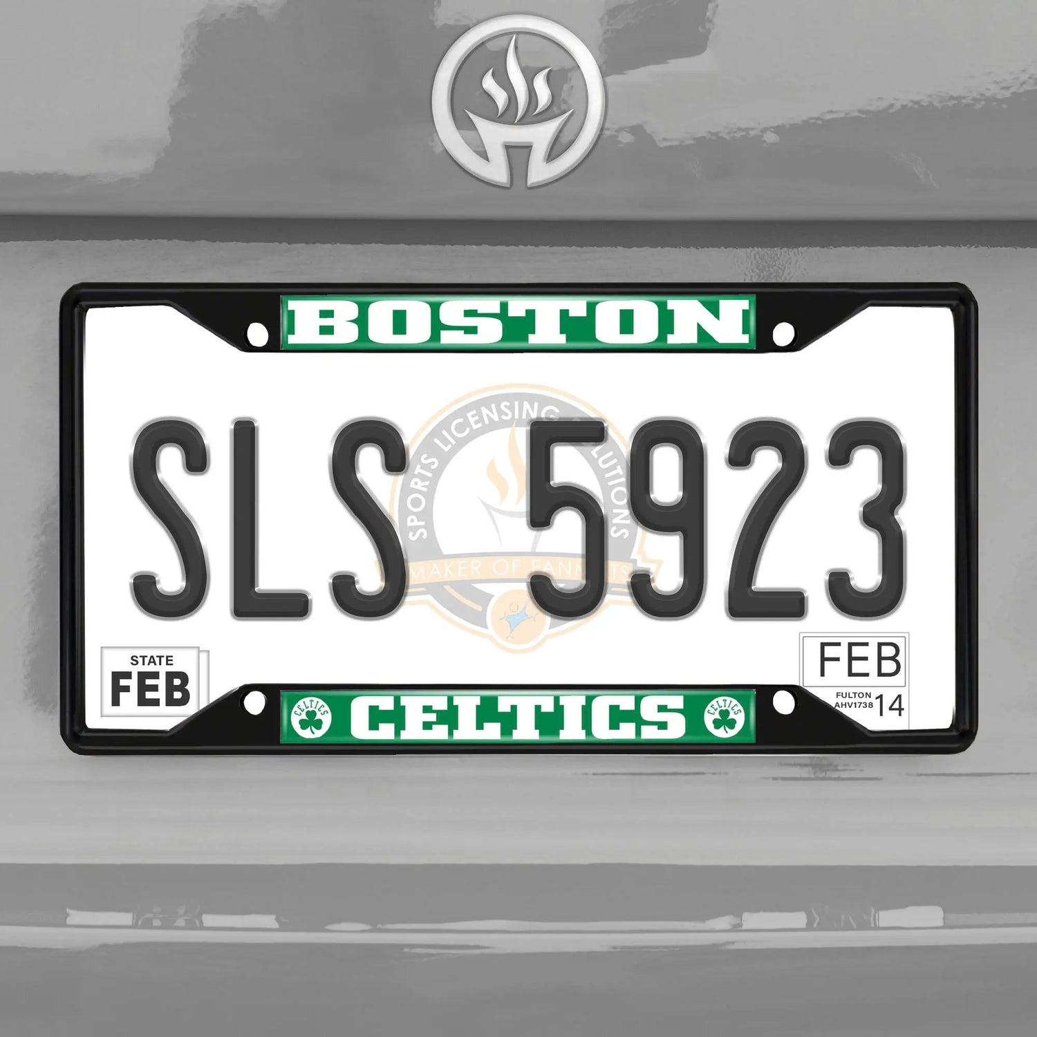 Fanmats Boston Celtics License Plate Frame - Black Fanmats