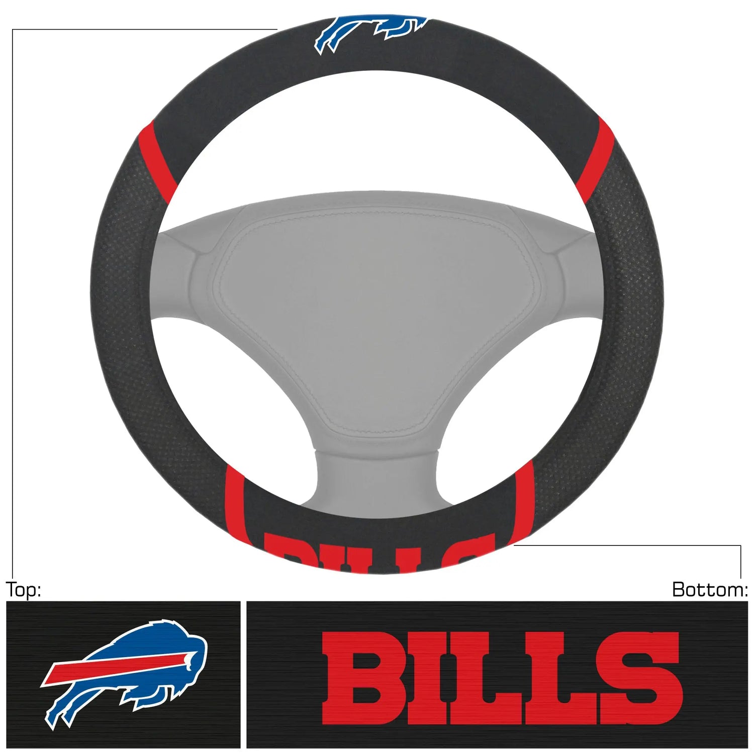 Fanmats Buffalo Bills Steering Wheel Cover Fanmats