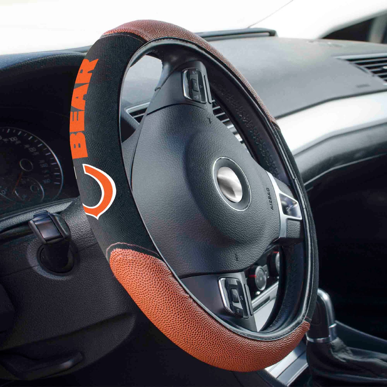 Fanmats Chicago Bears Sports Grip Steering Wheel Cover Fanmats