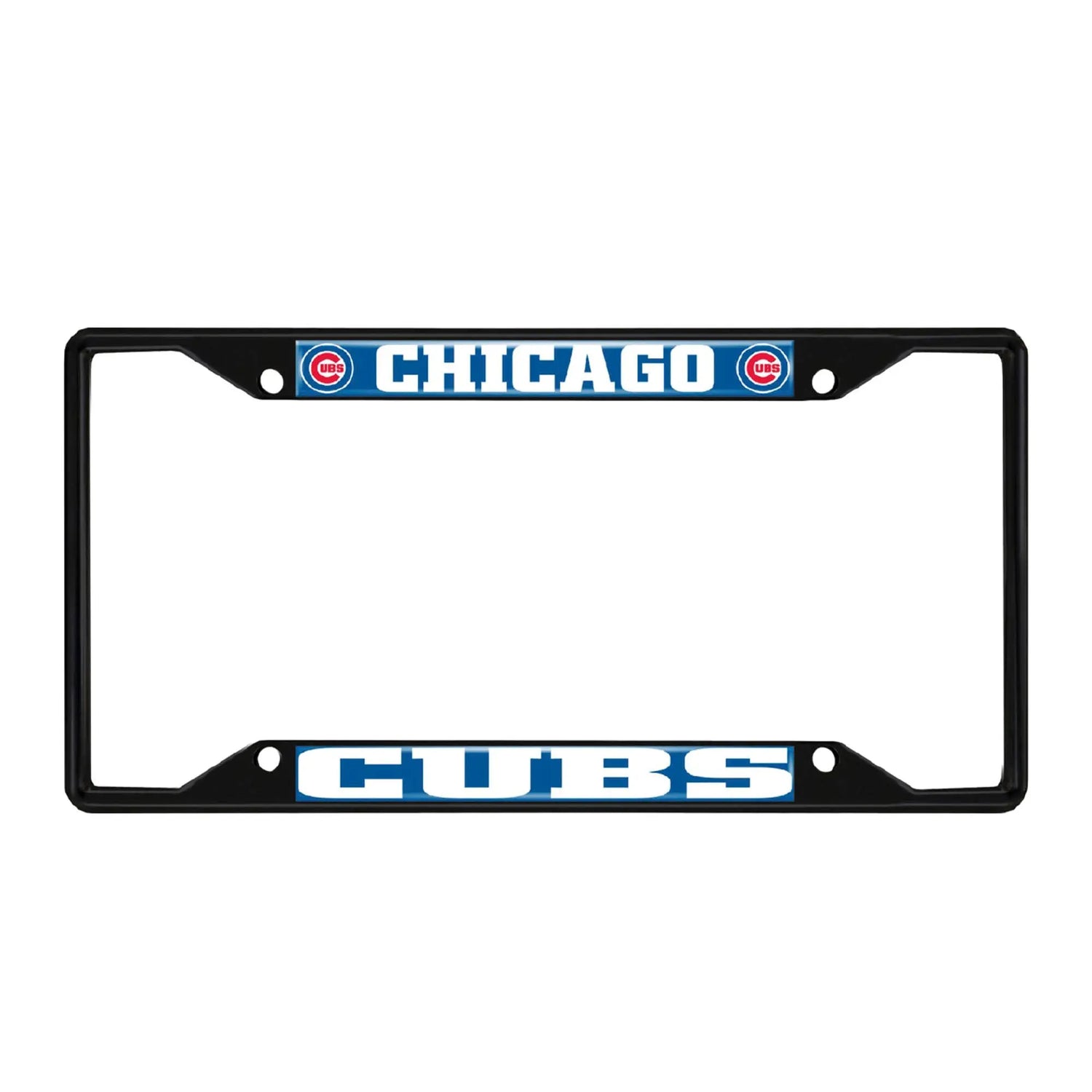 Fanmats Chicago Cubs License Plate Frame - Black Fanmats