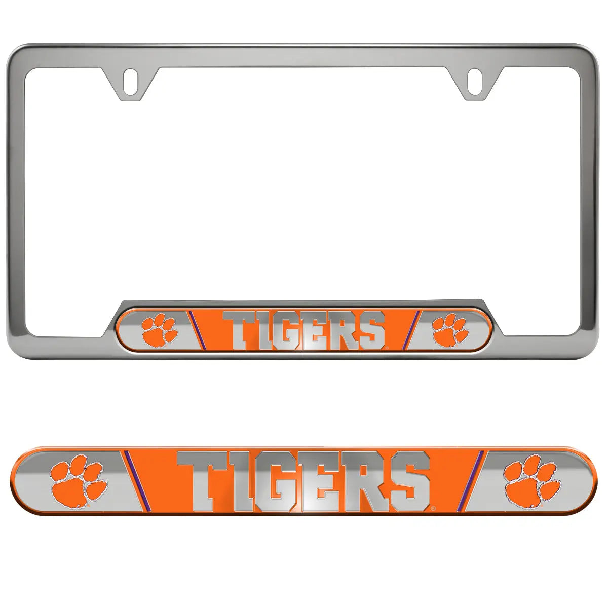 Fanmats Clemson Tigers Embossed License Plate Frame Fanmats