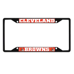 Fanmats Cleveland Browns License Plate Frame - Black Fanmats