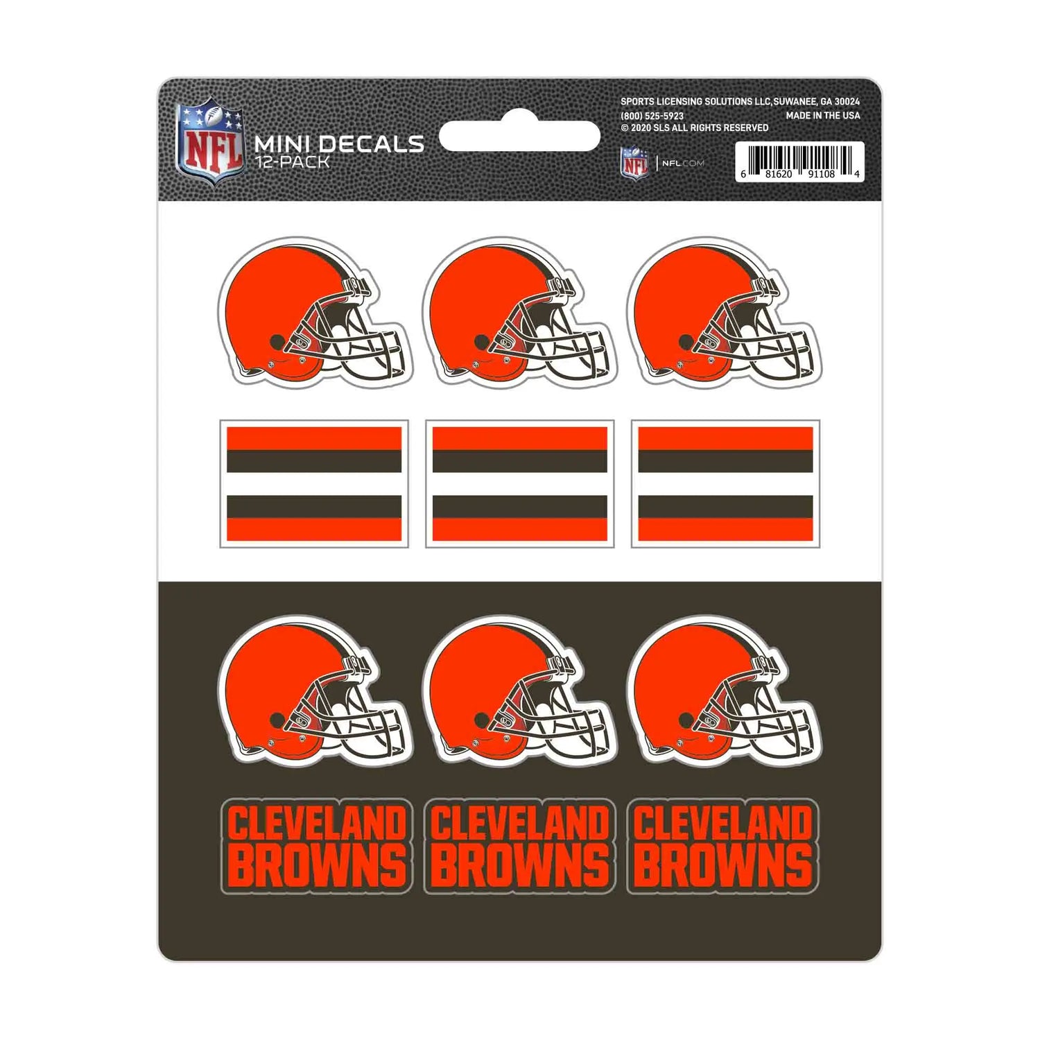 Fanmats Cleveland Browns Mini Decal 12pk Fanmats