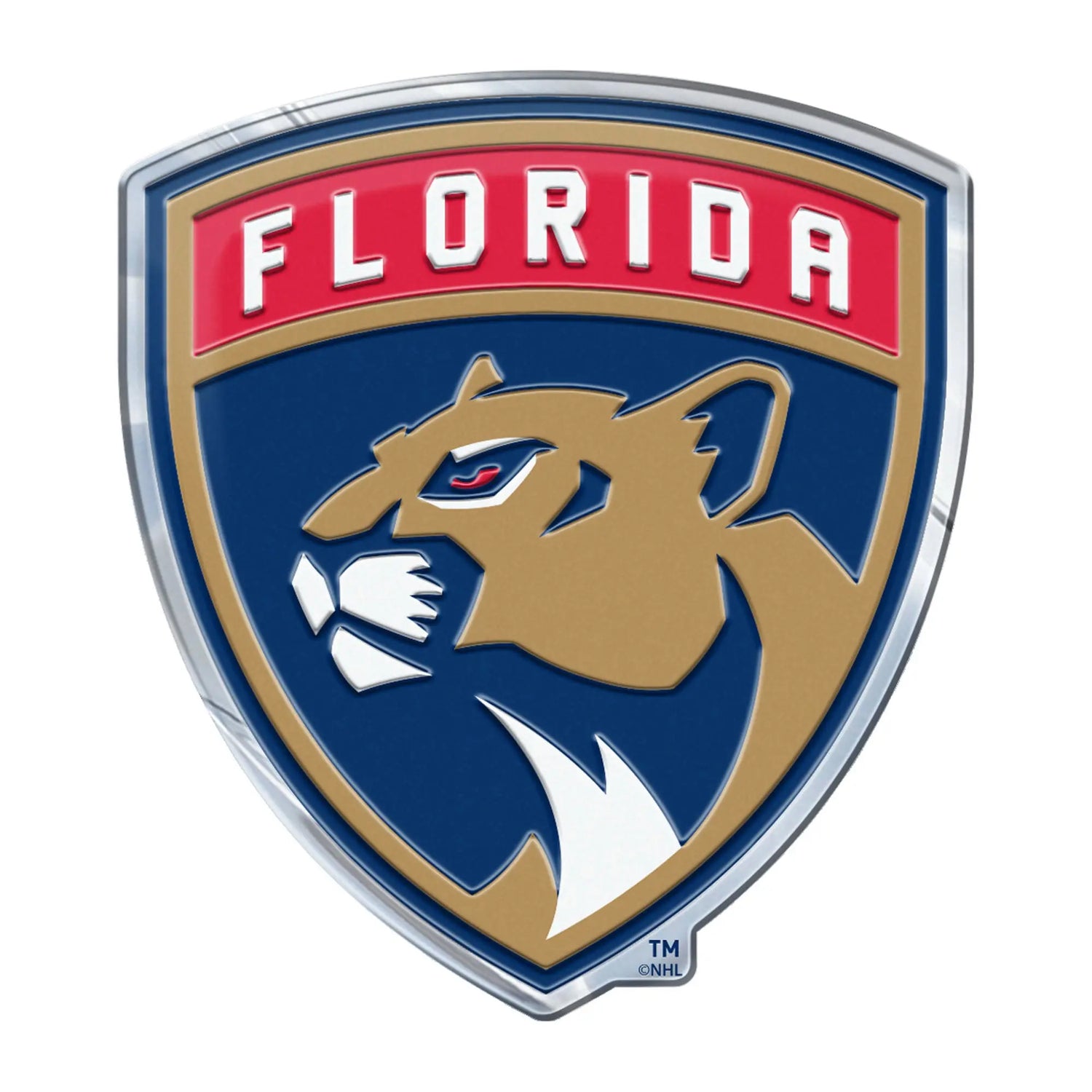 Fanmats Florida Panthers Embossed Color Emblem - PinkPro Beauty Supply