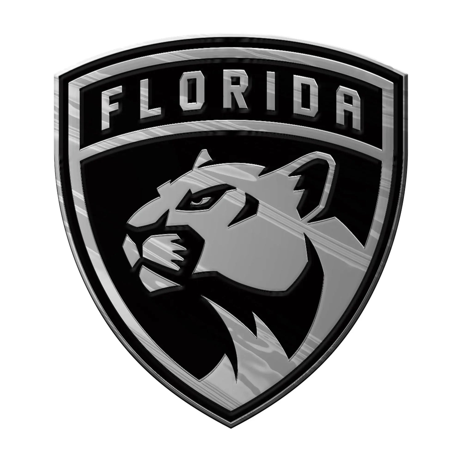 Fanmats Florida Panthers Molded Chrome Emblem - PinkPro Beauty Supply