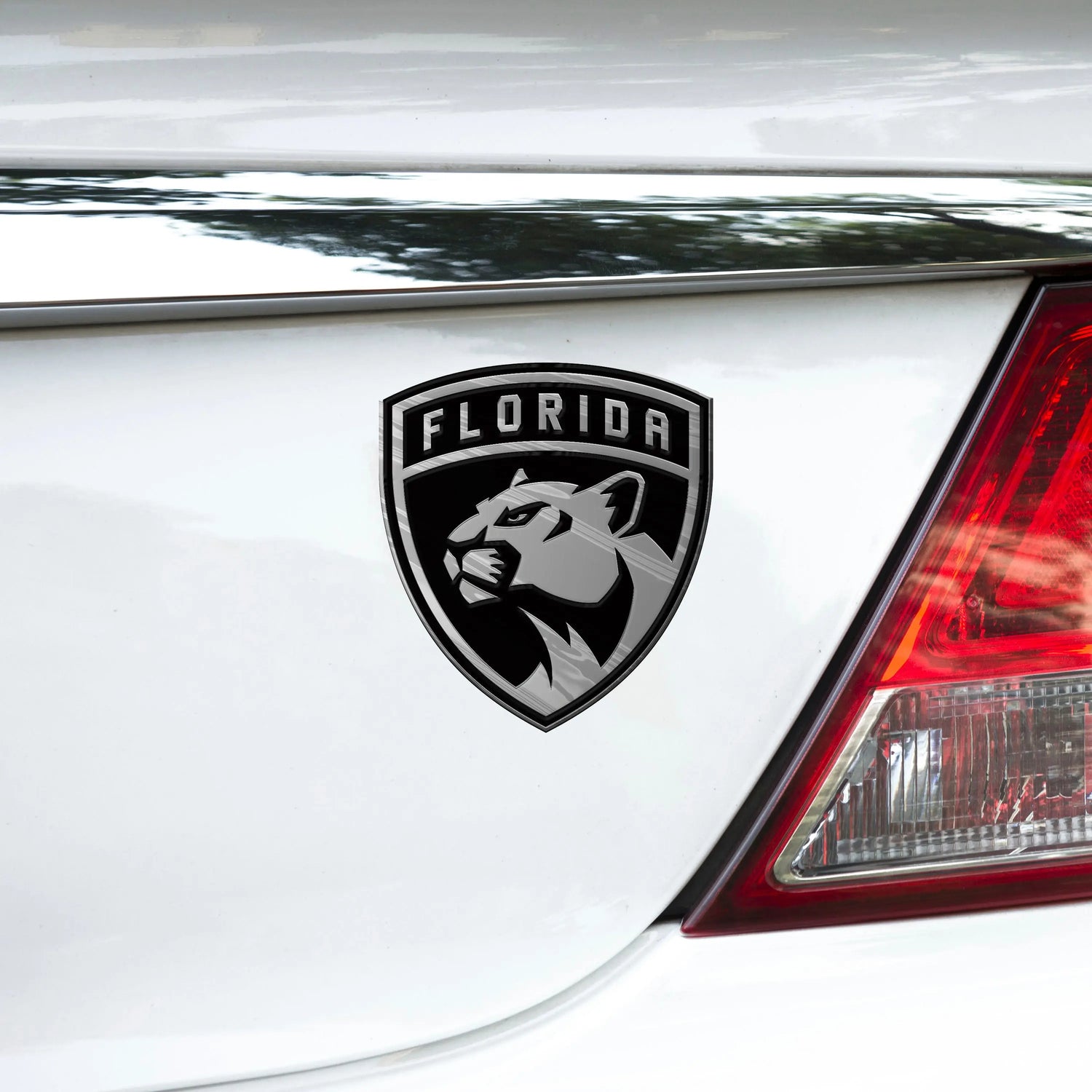 Fanmats Florida Panthers Molded Chrome Emblem - PinkPro Beauty Supply