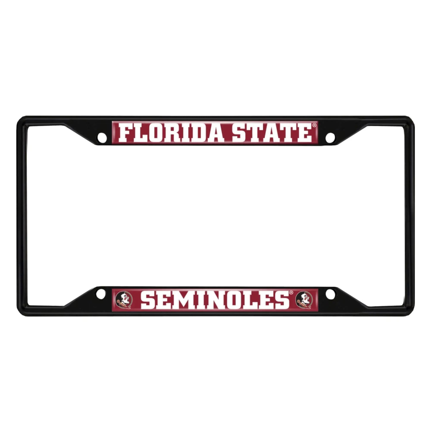 Fanmats Florida State Seminoles License Plate Frame - Black - PinkPro Beauty Supply