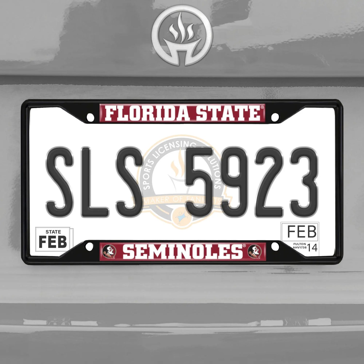 Fanmats Florida State Seminoles License Plate Frame - Black - PinkPro Beauty Supply