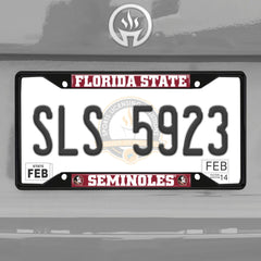 Fanmats Florida State Seminoles License Plate Frame - Black - PinkPro Beauty Supply