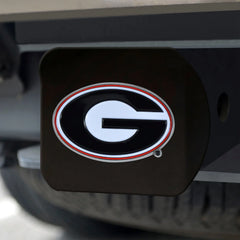 Fanmats Georgia Bulldogs Color Hitch Cover - Black Fanmats