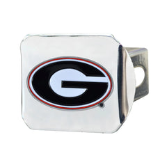 Fanmats Georgia Bulldogs Color Hitch Cover - Chrome Fanmats