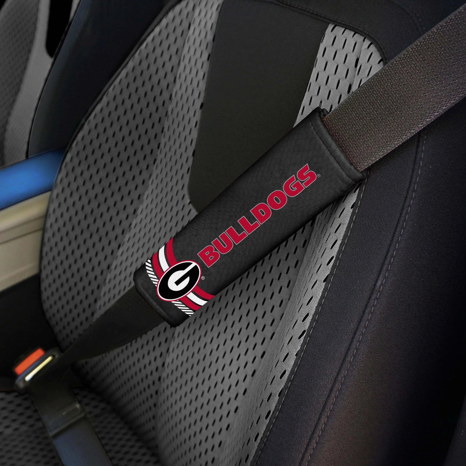 Fanmats Georgia Bulldogs Rally Seatbelt Pad - Pair Fanmats