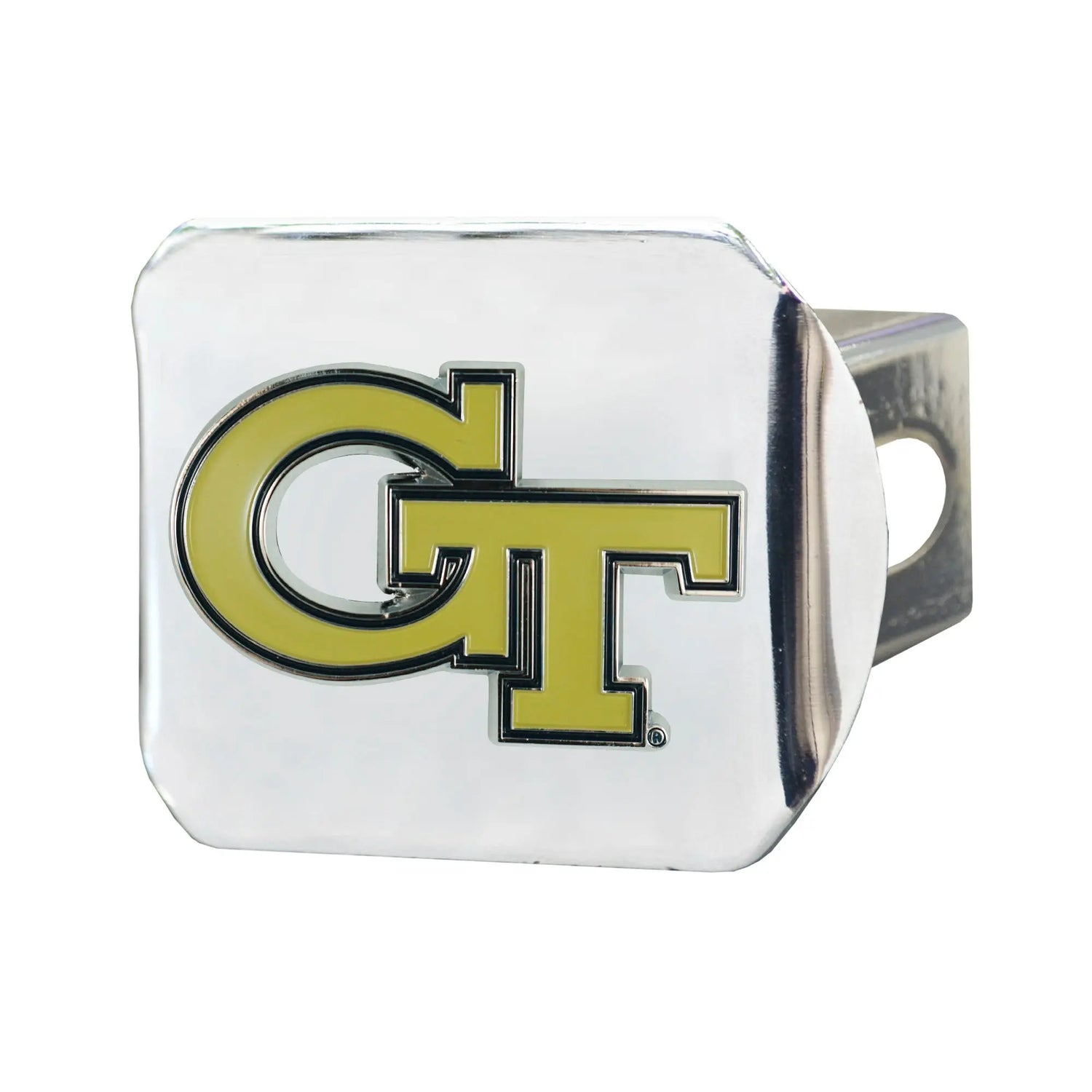 Fanmats Georgia Tech Yellow Jackets Color Hitch Cover Chrome Fanmats