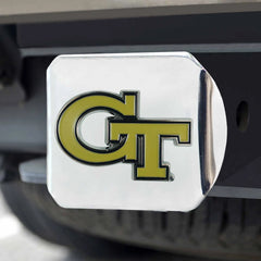 Fanmats Georgia Tech Yellow Jackets Color Hitch Cover Chrome Fanmats