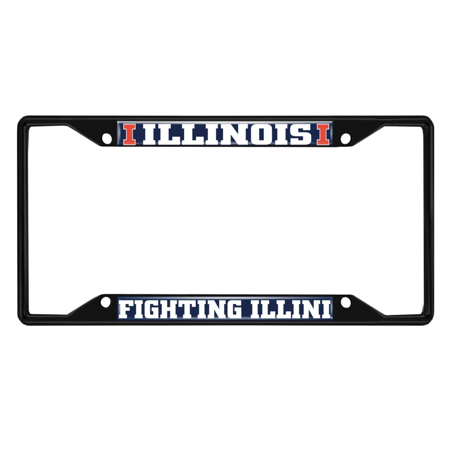 Fanmats Illinois Illini License Plate Frame - Black Fanmats