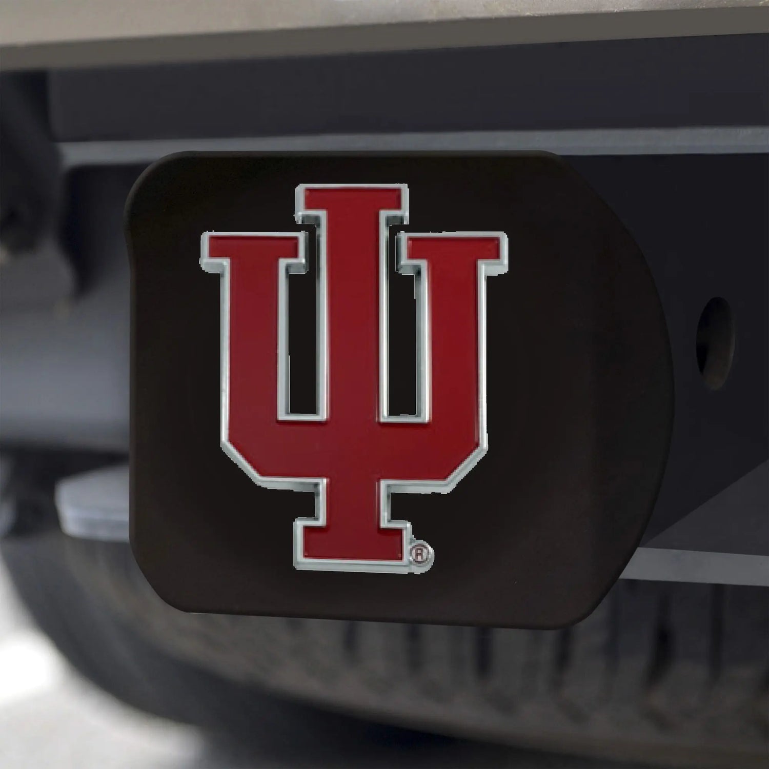 Fanmats Indiana Hooisers Color Hitch Cover - Black Fanmats