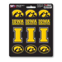 Fanmats Iowa Hawkeyes Mini Decal 12pk Fanmats