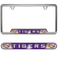 Fanmats LSU Tigers Embossed License Plate Frame Fanmats