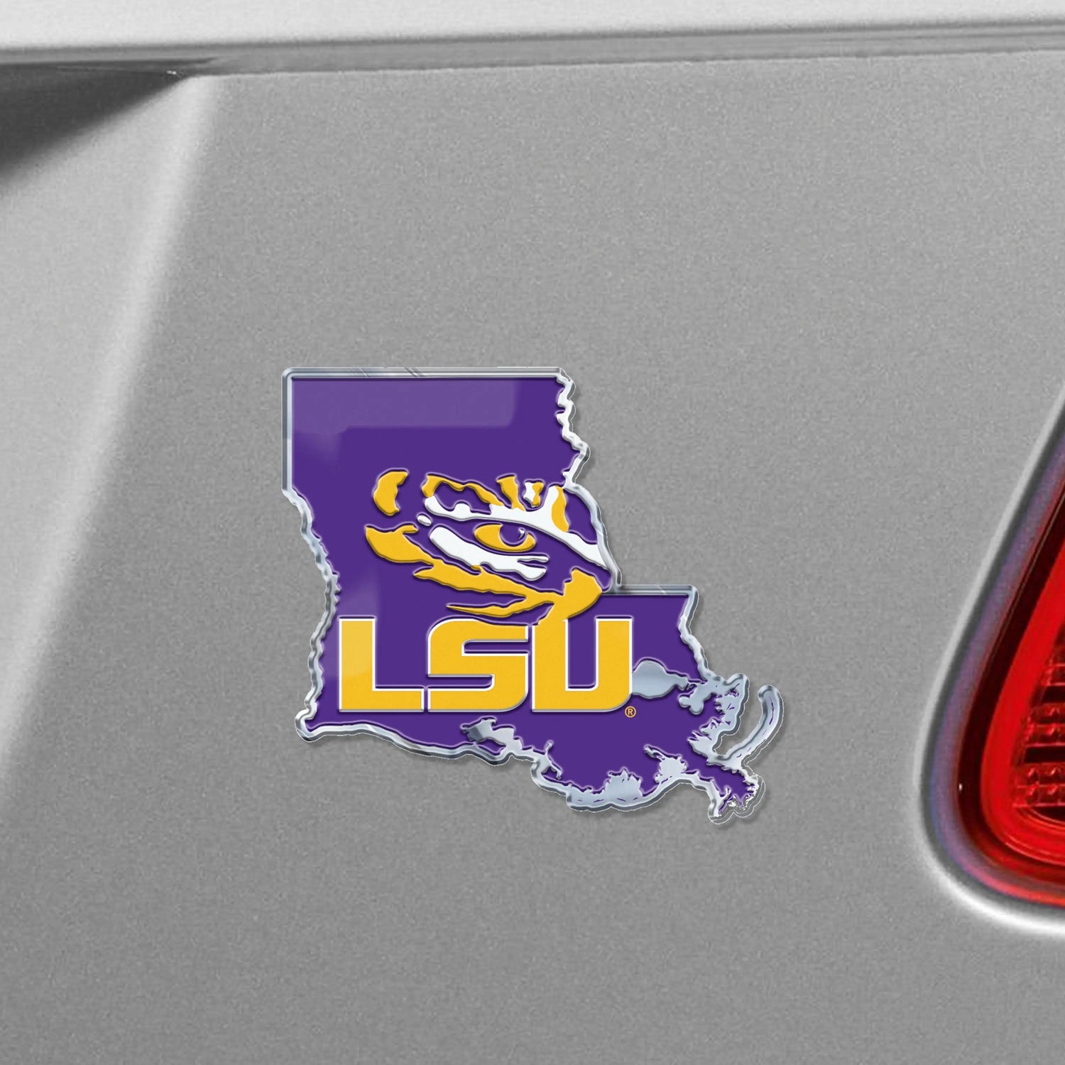 Fanmats LSU Tigers Embossed State Emblem Fanmats