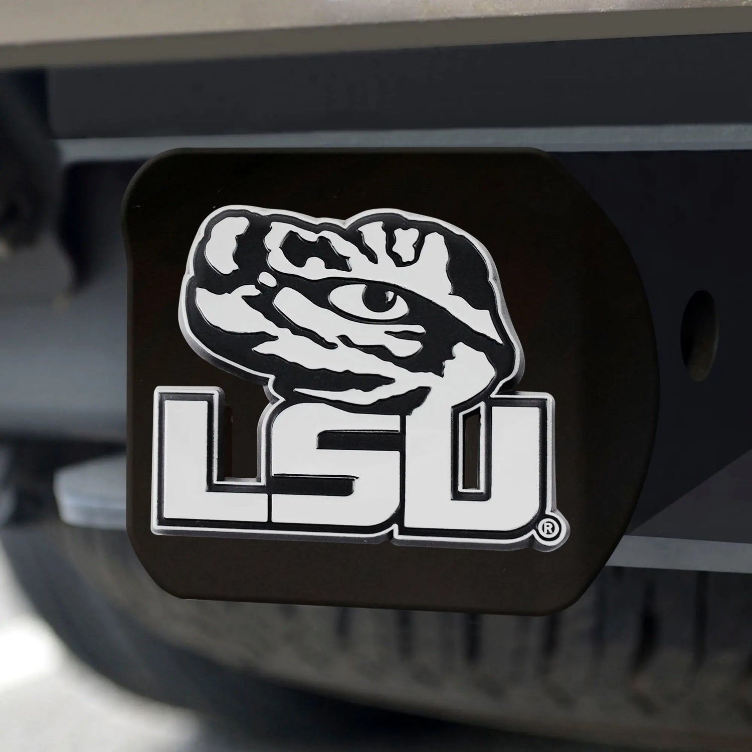 Fanmats LSU Tigers Hitch Cover - Black Fanmats