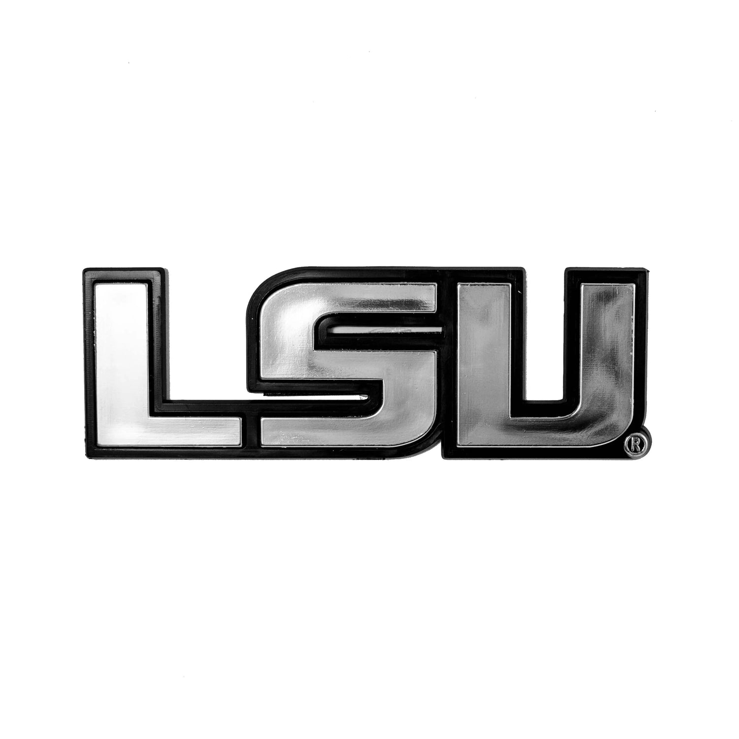 Fanmats LSU Tigers Molded Chrome Emblem Fanmats