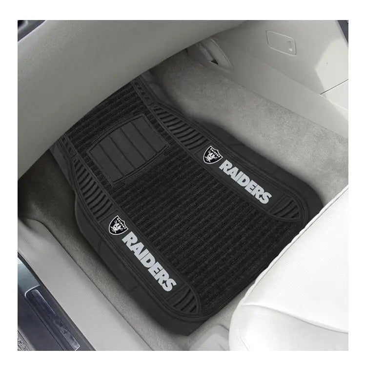 Fanmats Las Vegas Raiders 2pc Deluxe Car Mat Set Fanmats